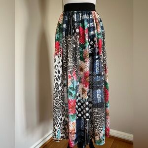 Alberto Makali Multicolor Print Maxi Skirt Size XS